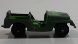 Vintage Tootsie Toys Green Military Jeep Die Cast Toy Car Vehicle Made in Chicago U.S.A.