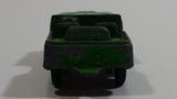 Vintage Tootsie Toys Green Military Jeep Die Cast Toy Car Vehicle Made in Chicago U.S.A.