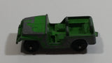 Vintage Tootsie Toys Green Military Jeep Die Cast Toy Car Vehicle Made in Chicago U.S.A.