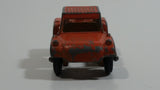 Vintage Tootsie Toys Baja Runabout Orange Die Cast Toy Car Vehicle Made in U.S.A.