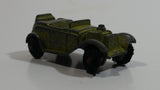 Vintage Tootsie Toys Roadster Lime Yellow Die Cast Toy Car Vehicle Made in Chicago U.S.A.