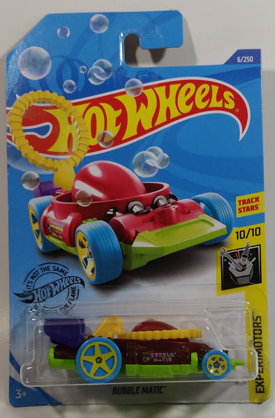 2020 Hot Wheels Treasure Hunt Experimotors Bubble Matic Clear Red Die Cast Toy Car Vehicle - New in Package Sealed