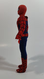 Vintage 1977 Mego Spider-Man 8" Tall Bendable Poseable Action Figure in Fabric Costume - Missing one hand