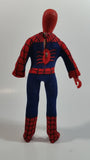 Vintage 1977 Mego Spider-Man 8" Tall Bendable Poseable Action Figure in Fabric Costume - Missing one hand