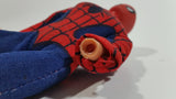 Vintage 1977 Mego Spider-Man 8" Tall Bendable Poseable Action Figure in Fabric Costume - Missing one hand