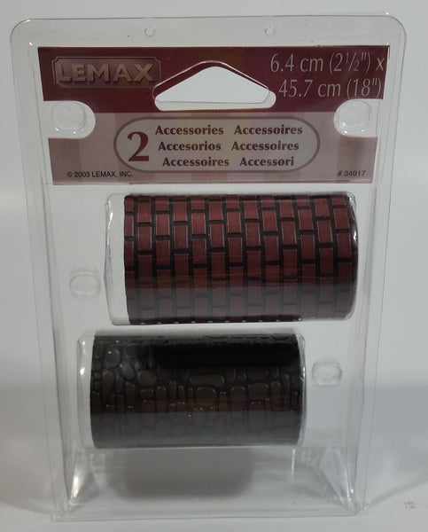 2003 Lemax 1 Roll of Red Brick and 1 Roll of Cobblestone 2 Accessories #34917 New in Package