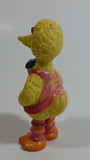 1980s Applause Muppets Sesame Street Big Bird Lifeguard PVC Toy Figure