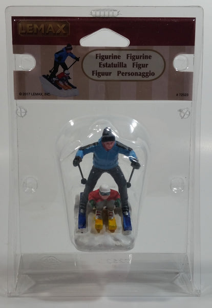 2017 Lemax "Coming Through" Skiing Skiers #72523 New in Package