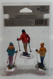 2012 Lemax Snowshoe Walkers Set of 3 Figures #22033 New in Package