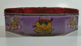 Santa Claus Garfield and Rudolph Odie Christmas Holiday Embossed Tin Metal Container