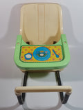 Vintage 1983 Coleco Cabbage Patch Kids Green and Tan Plastic Doll High Chair Toy