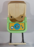 Vintage 1983 Coleco Cabbage Patch Kids Green and Tan Plastic Doll High Chair Toy