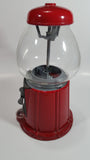 Vintage 1985 Carousel Brand Metal and Glass Globe Gumball Machine Candy Dispenser 11 1/2" Tall