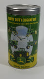 1837 - 2006 John Deere Heavy Duty Engine Oil Can Shaped 1 Qt Tin Metal Coin Bank