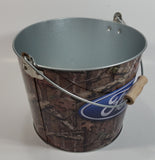 Ford Metal Pail Ice Bucket with Wooden Handle