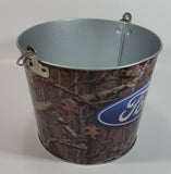 Ford Metal Pail Ice Bucket with Wooden Handle