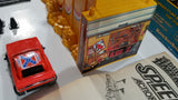 Vintage 1982 Knickerbocker The Dukes of Hazzard Speed Jumper Action Set with General Lee Motorized Friction Car In Box - Near Complete