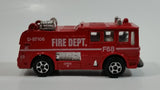 Vintage PlayArt Fire Tender Fire Truck Red Die Cast Toy Car Vehicle - Made in Hong Kong