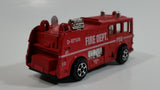 Vintage PlayArt Fire Tender Fire Truck Red Die Cast Toy Car Vehicle - Made in Hong Kong