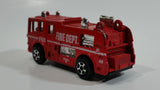 Vintage PlayArt Fire Tender Fire Truck Red Die Cast Toy Car Vehicle - Made in Hong Kong