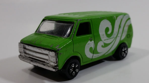 Vintage PlayArt Custom Van Green Die Cast Toy Car Vehicle - Made in Hong Kong