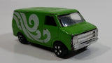 Vintage PlayArt Custom Van Green Die Cast Toy Car Vehicle - Made in Hong Kong