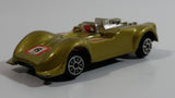 Rare Vintage TinToys Chaparral 2G #6 W.T. 706 Gold Die Cast Toy Race Car Vehicle - Hong Kong