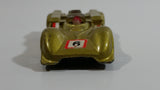 Rare Vintage TinToys Chaparral 2G #6 W.T. 706 Gold Die Cast Toy Race Car Vehicle - Hong Kong
