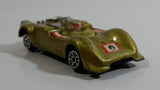 Rare Vintage TinToys Chaparral 2G #6 W.T. 706 Gold Die Cast Toy Race Car Vehicle - Hong Kong