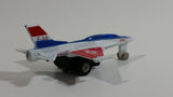 USAF F-16 Fighter Jet Red White Blue Pullback Motorized Friction Die Cast Toy Car Vehicle