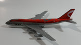 Vintage Lintoy Boeing 747 Canadian Pacific Air Lines CP Air Jumbo Jet Red and Grey Die Cast Toy Airplane