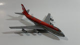 Vintage Lintoy Boeing 747 Canadian Pacific Air Lines CP Air Jumbo Jet Red and Grey Die Cast Toy Airplane