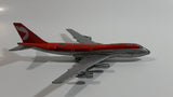 Vintage Lintoy Boeing 747 Canadian Pacific Air Lines CP Air Jumbo Jet Red and Grey Die Cast Toy Airplane