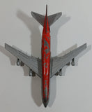 Vintage Lintoy Boeing 747 Canadian Pacific Air Lines CP Air Jumbo Jet Red and Grey Die Cast Toy Airplane
