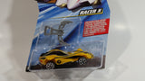 2008 Hot Wheels Speed Racer Movie Racer X Spear Hooks Yellow Plastic Die Cast Toy Car Vehicle Y5 - New in Package Sealed