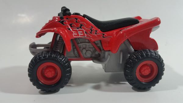 Maisto Quad ATV 4 Wheeler All Terrain Vehicle Red #33 Pullback Die Cast Motorized Friction Toy Car Vehicle
