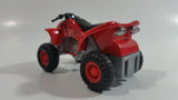 Maisto Quad ATV 4 Wheeler All Terrain Vehicle Red #33 Pullback Die Cast Motorized Friction Toy Car Vehicle