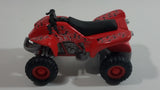 Maisto Quad ATV 4 Wheeler All Terrain Vehicle Red #33 Pullback Die Cast Motorized Friction Toy Car Vehicle