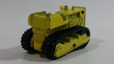 Unknown Brand Bulldozer With Rubber Tracks Yellow Die Cast Toy Car Construction Equipment Vehicle