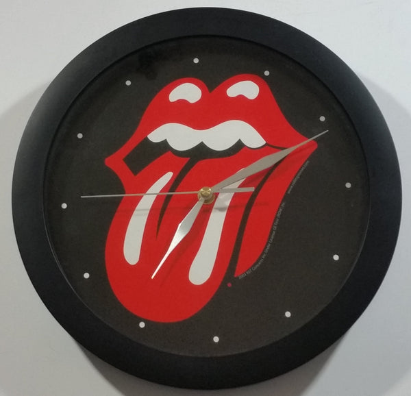 2003 RST Concerts Rolling Stones Tongue Logo 11" Diameter Round Black Clock