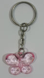 Light Pink Plastic Butterfly Keychain