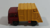 Vintage 1979 Lesney Matchbox Superfast Colectomatic Refuse Truck No. 36 Red Yellow Garbage Pickup Die Cast Toy Car Vehicle with Sliding Compactor