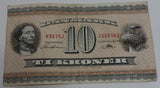 1936 Danmark Denmark 10 Ti Kroner Paper Bill Cash Money Bank Note Currency K9670J 7359343
