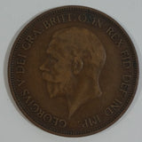 1936 Great Britain King George V One Penny Bronze Coin Currency