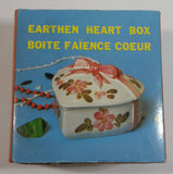 Regal Greetings and Gifts No. 4251 Earthen Heart Box Ceramic Jewelry Box Made in Japan