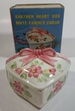 Regal Greetings and Gifts No. 4251 Earthen Heart Box Ceramic Jewelry Box Made in Japan