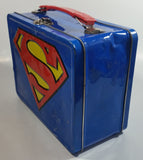 DC Comics Blue Superman Tin Metal Lunch Box Superhero Collectible