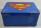 DC Comics Blue Superman Tin Metal Lunch Box Superhero Collectible