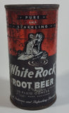 1960s White Rock Beverages Pure and Sparkling Root Beer 10 fl oz Puncture Flat Top Soda Can - Mira Can