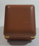 Vintage Westclox 422400 Travino Tan Cased Keywound Travel Alarm Clock